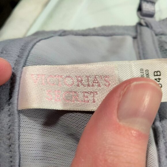 Victorias Secret Floral Lace Bustier 34B Lavender Pastel Feminine Romantic Sweet - Picture 7 of 7